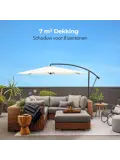 Zweefparasol – 300cm – Crème