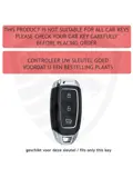 Metalen Sleutelhoesje voor Hyundai grijs D3