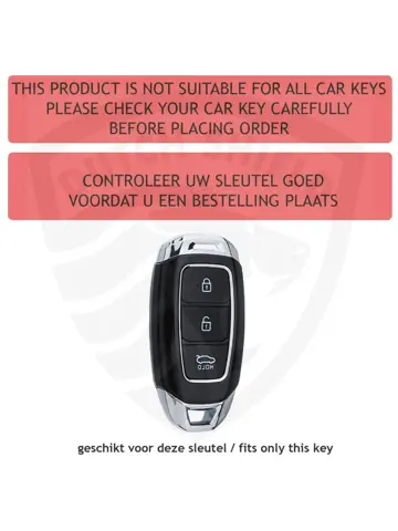 Metalen Sleutelhoesje voor Hyundai grijs D3