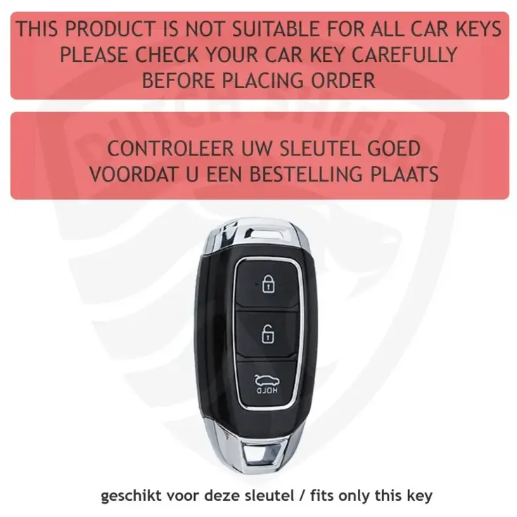 Metalen Sleutelhoesje voor Hyundai grijs D3