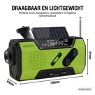 Noodradio Solar Opwindbaar Met Batterijen