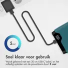 Powerbank 20.000 mAh 22.5w Snellader