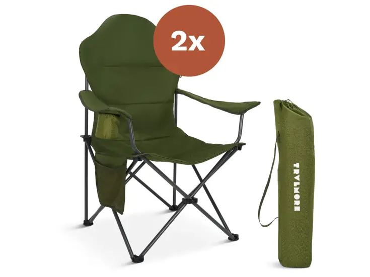 Campingstoelen - Opvouwbaar - 2-Pack - 160KG