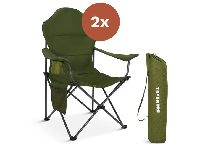 Campingstoelen - Opvouwbaar - 2-Pack - 160KG