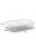 Spinning Opbergbox XL - 56L - transparant