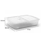Kis Spinning Opbergbox XL - 56L - transparant