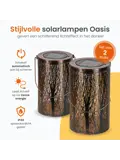 Solar Tafellamp Oasis – 2 Stuks - LED