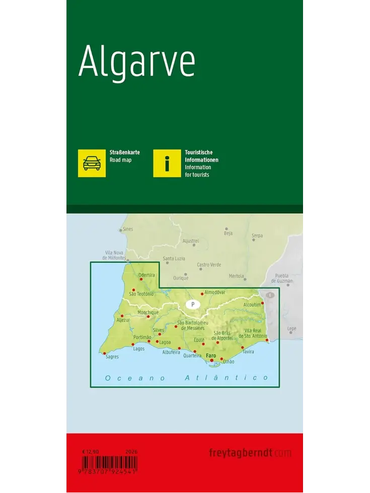 Wegenkaart Algarve