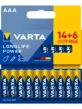 Longlife Power AAA Pack 20 (14+6) - Varta