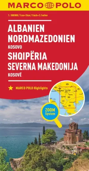 Marco Polo wegenkaart Albanie