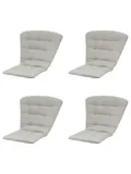 Napels - Tuinstoelkussen Hoge Rug - Set van 4