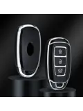 TPU Sleutelhoesje voor Hyundai zwart D3