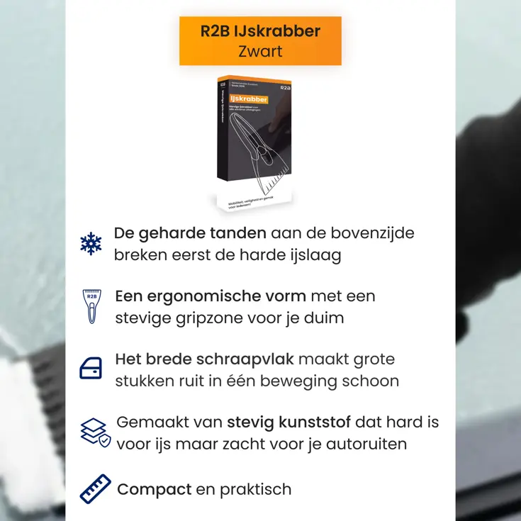 IJskrabber Auto met IJsbreker - Zwart