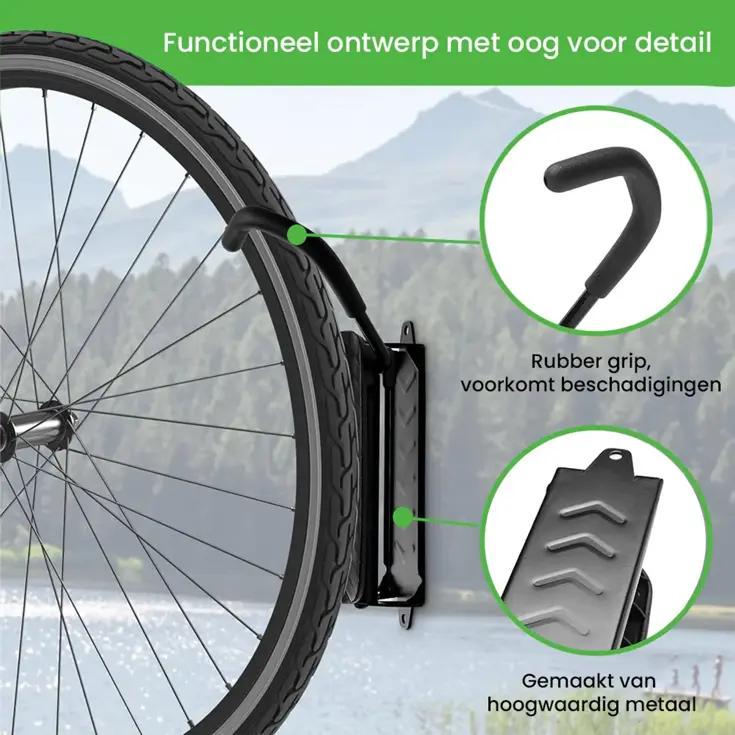 HOOKD – Fiets ophangsysteem – Wandmontage