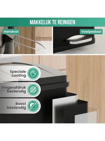 Avalo Prullenbak 2x30L - RVS