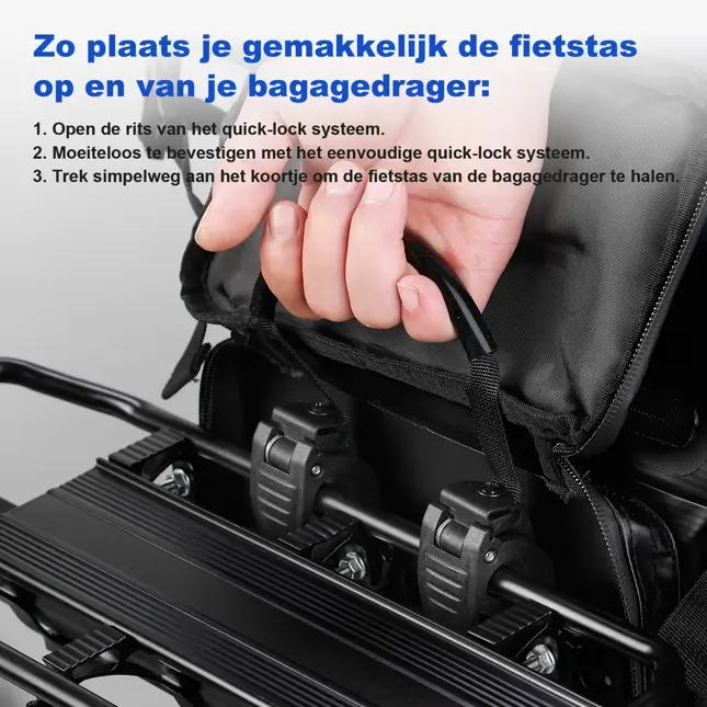 Brisby 40-52L 3-in-1 rolltop fietstassen