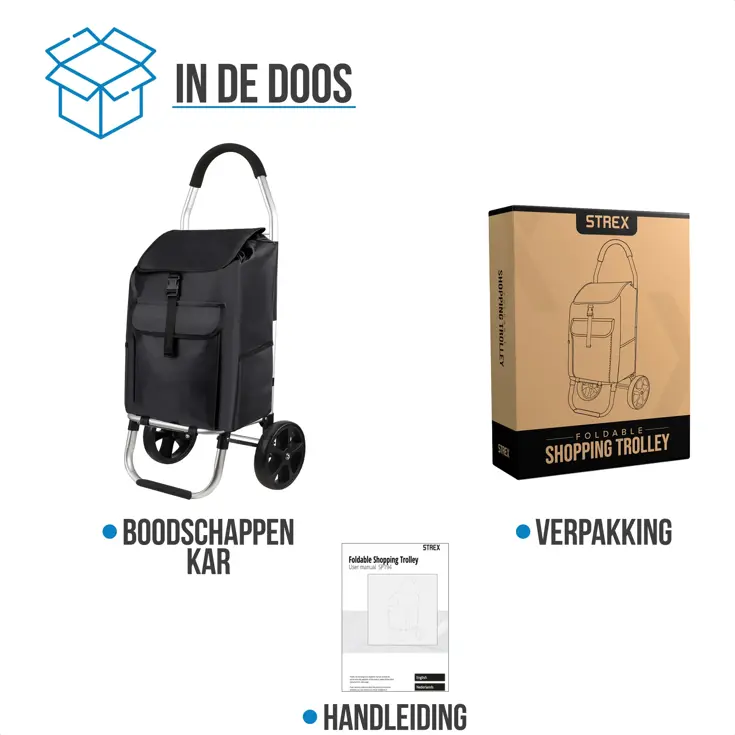 Boodschappentrolley - Opvouwbaar