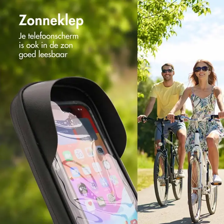 Telefoonhouder Fiets - Waterdicht - Zonneklep
