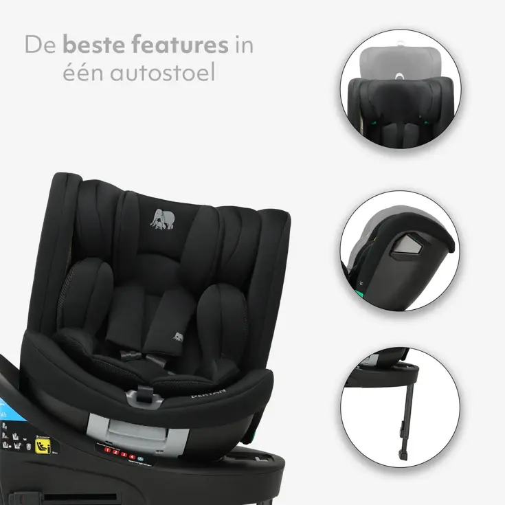Chase Luxe i-Size Autostoel - Isofix + steunpoot