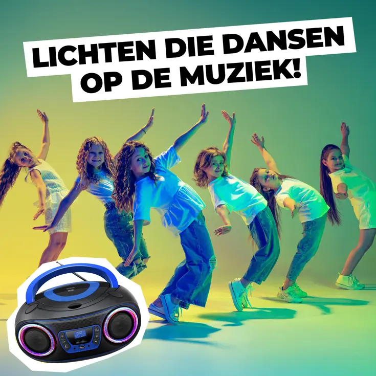 DAB+ Radio CD-speler Bluetooth Lichteffecten
