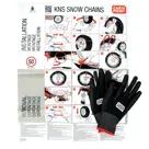 Flexibele sneeuwketting 9mm voor personenauto's