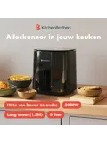 Airfryer – 5L – 2000W – Zwart