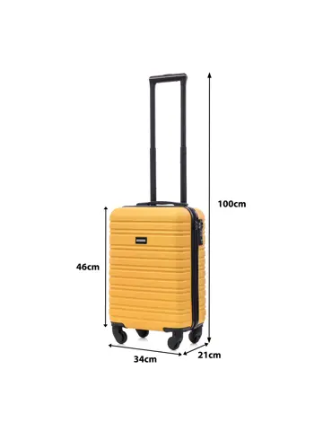 Reiskoffer XS ABS 29L met TSA-slot en 360° wielen