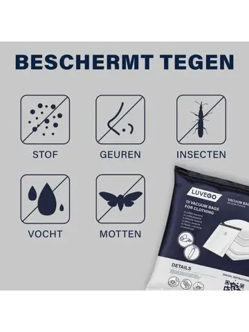 Vacuumzakken - 13 Delig - met Handpomp