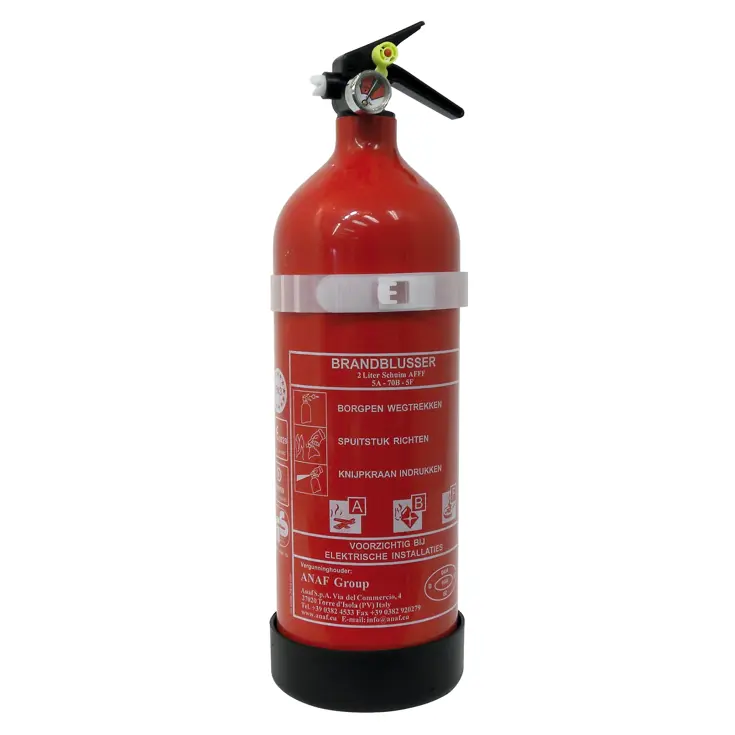 Schuim Brandblusser 2L met Manometer EN3