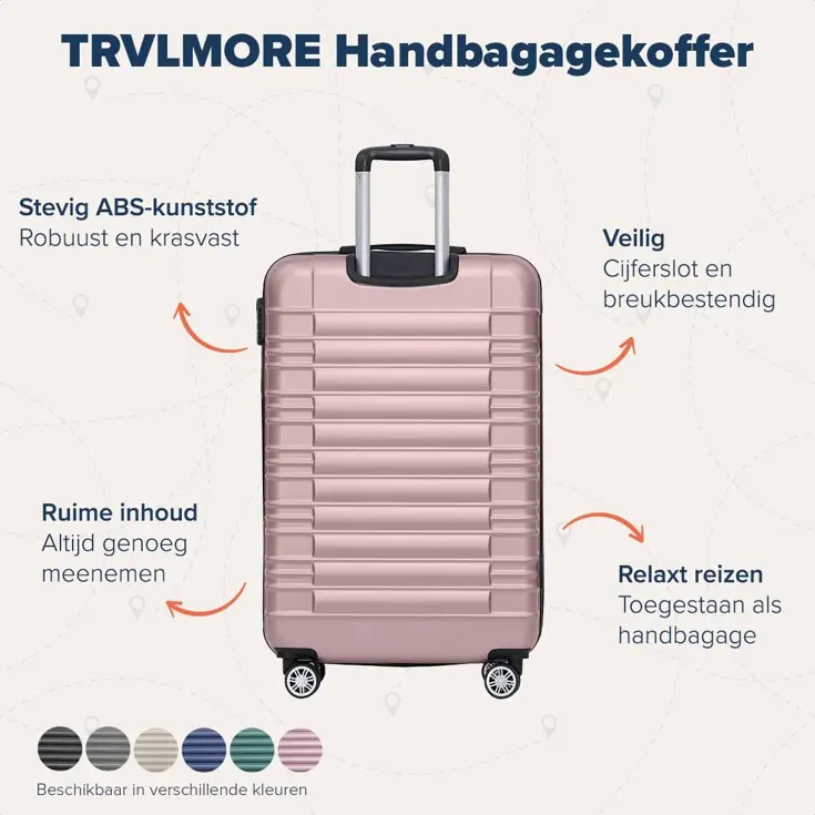 Handbagage Koffer – 38L – Roségoud