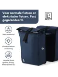 Fietstas Rolltop - Dubbel - Waterdicht