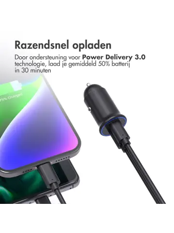 Autolader - 2x USB-C 30W