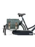 Basil fietstas dubbel Boheme forest green 35L