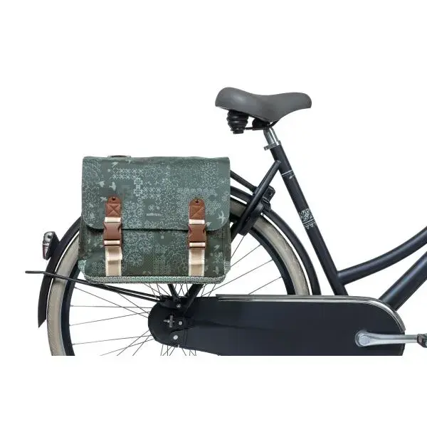 Basil fietstas dubbel Boheme forest green 35L