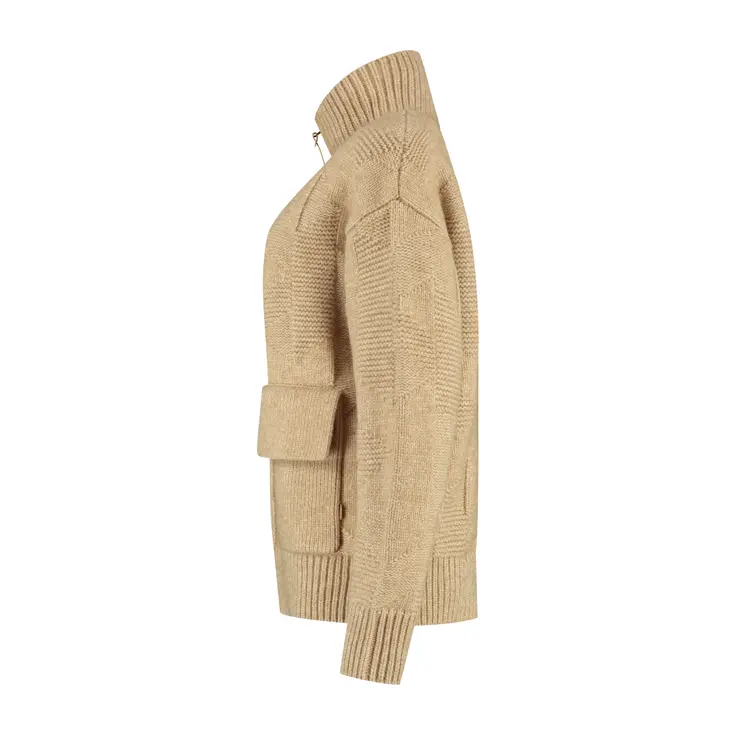 MGO Tamar Dames - Outdoorvest - Grof gebreid