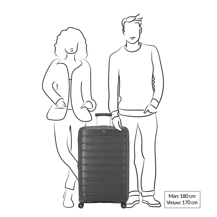 Roncato B-Flying expandable trolley 78 Blauw