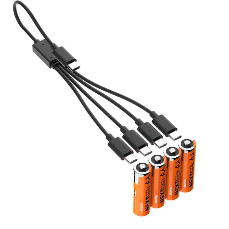 NextGen AA-batterijen oplaadbaar