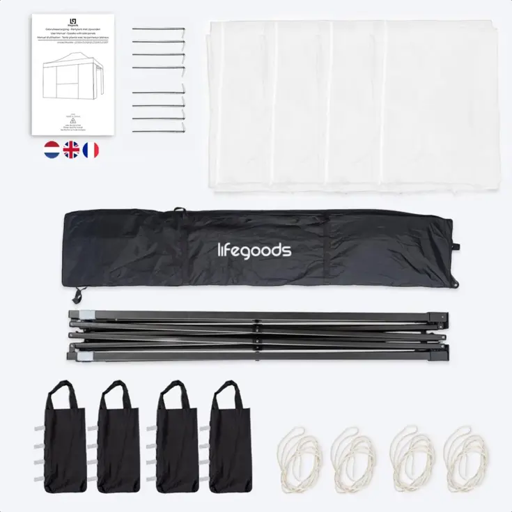 Partytent – 3x4.5 m – Wit