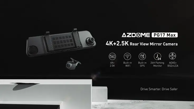 PG17 Max 4K 2CH Wifi GPS 64gb dashcam