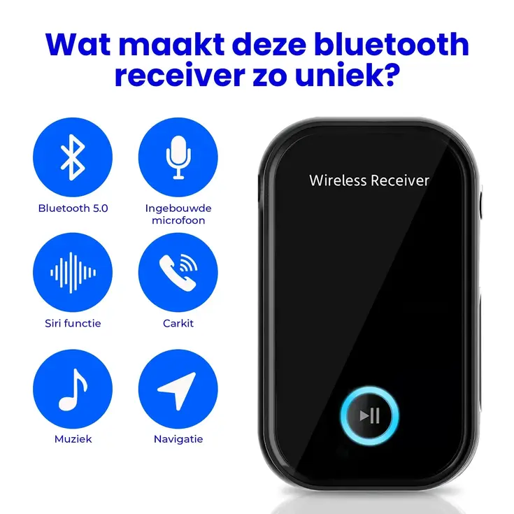 Bluetooth Receiver - BT 5.0 - AUX 3,5mm