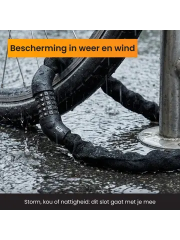 Fietsslot met cijferslot - 110 cm - Kettingslot