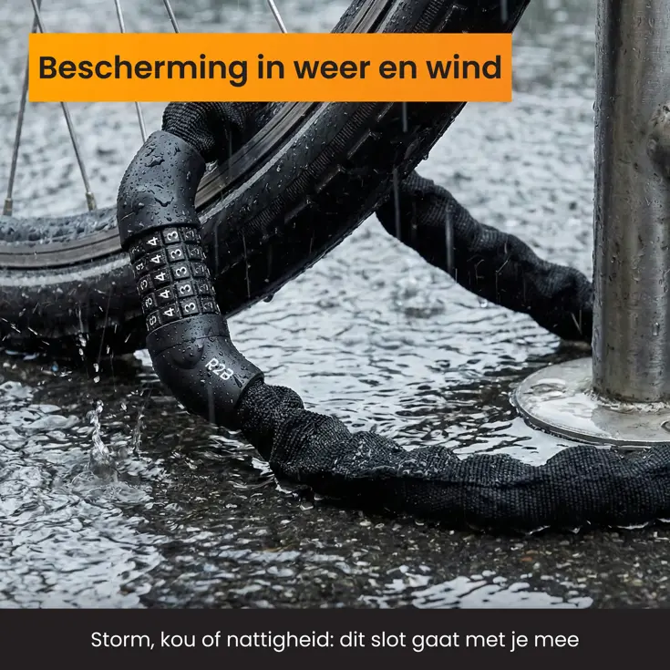 Fietsslot met cijferslot - 110 cm - Kettingslot