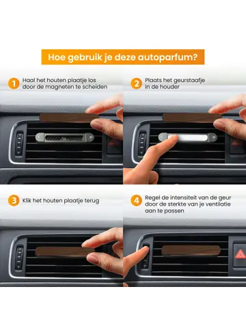 Autoparfum met houder incl. 2 Geurstaafjes