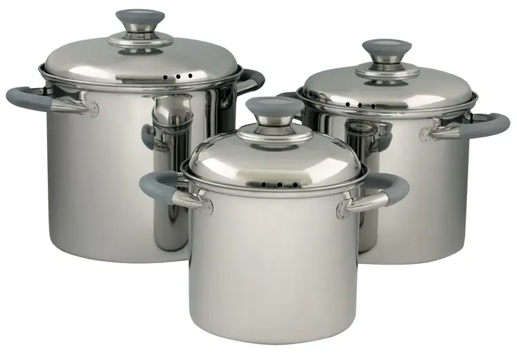 Eurotrail Pannenset Glasgow RVS 3-Delig