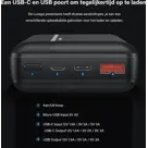 Luvego - Powerbank 20.000 mAh - USB-C