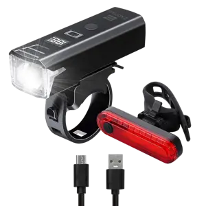 Exortus Oplaadbare LED Fietsverlichting set