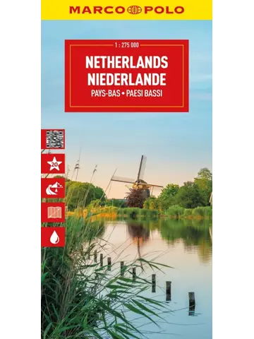 Wegenkaart Nederland 1:275.000