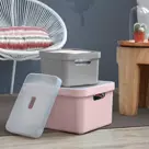 Sigma home - Opbergbox - 13L grijs - 6-delig