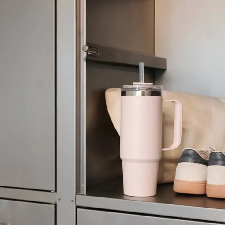 Thermosbeker AYA&IDA Thermocup with staw 885 ml