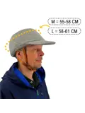 Vizorz SwitchCap fietshelm - Grey woolly cap